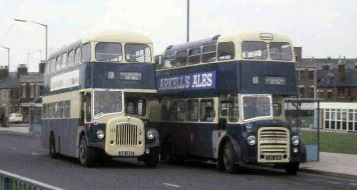 Swindon Corporation Daimler CVG6-30 Northern Counties 144 & Leyland Titan PD2A Weymann 126